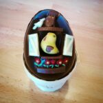 L'œuf maisonnette en chocolat