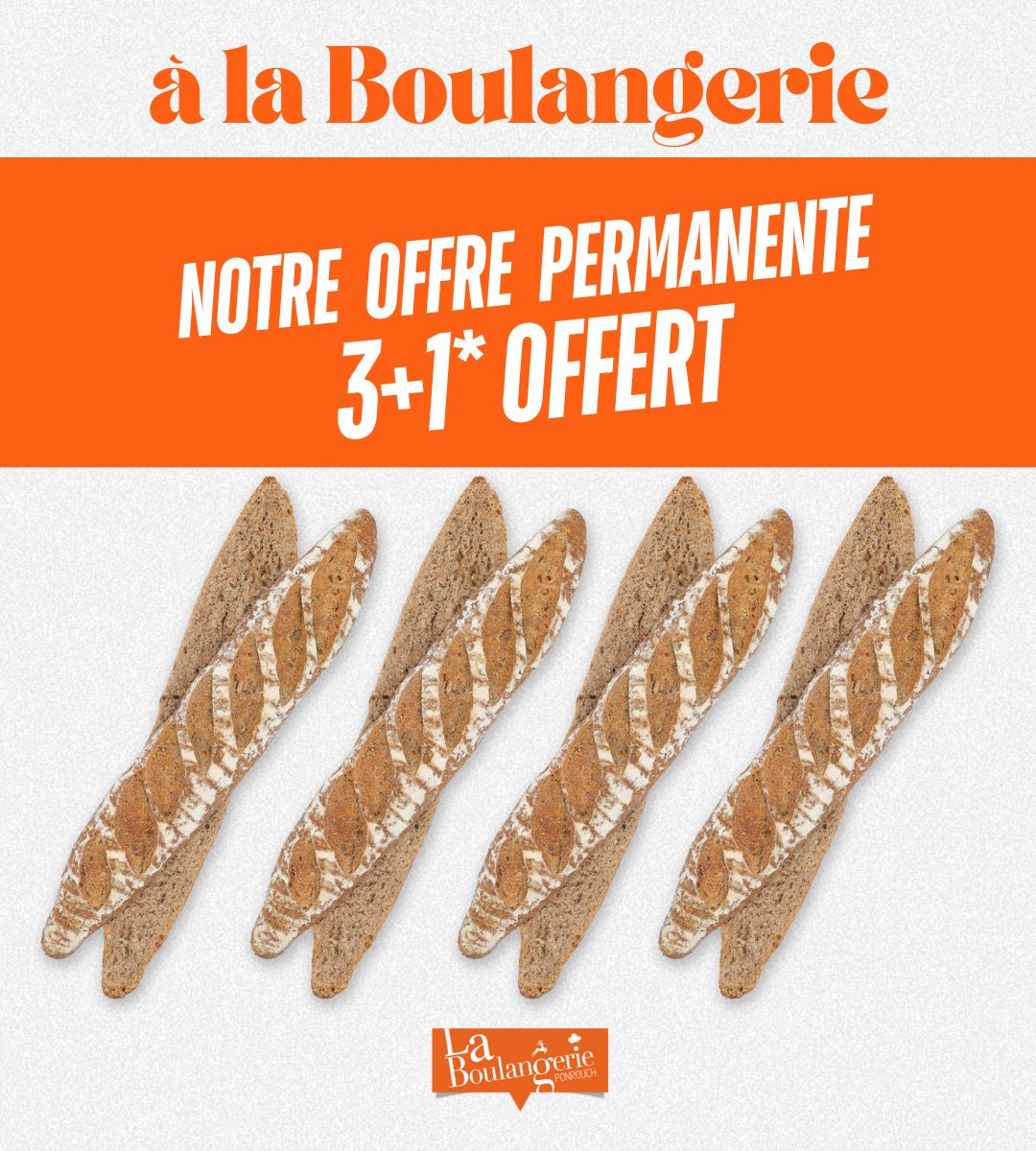 Notre offre permanente 3+1 offert vous fait faire de belles économies sur votre budget